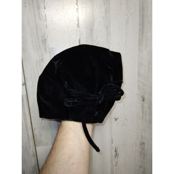 Vintage Gage Brother Black Velvet Juliette Hat - Picture 1 of 6